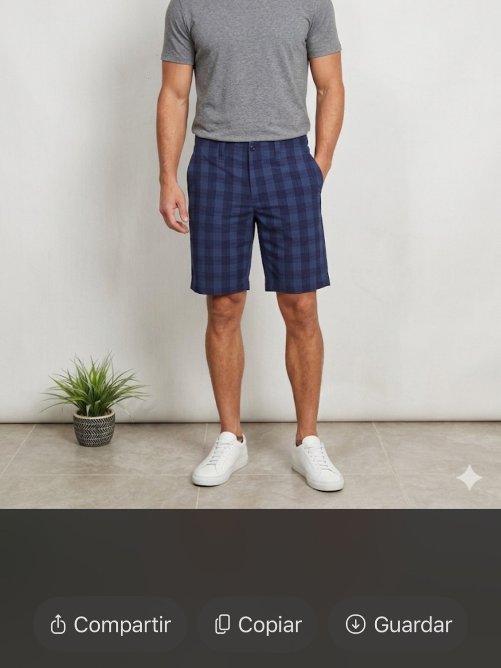 Callaway size 32 Men's Navy Plaid Flat Front Golf Shorts In excellent condition